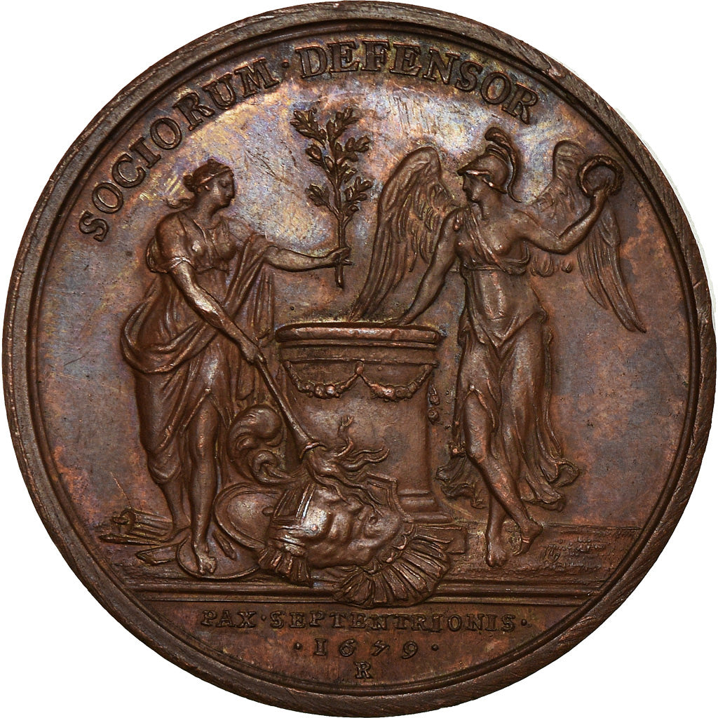 France, Médaille, Louis XIV, 1679, Bronze, SUP, Divo:178