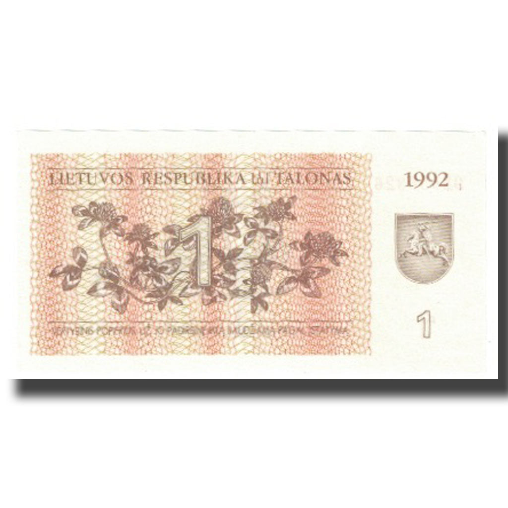Geldschein, Lithuania, 1 (Talonas), 1992, KM:39, UNZ