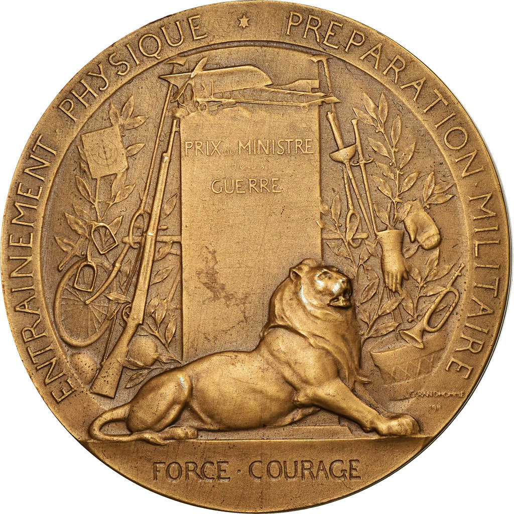 France, Médaille, French Third Republic, Bronze, Grandhomme, SUP