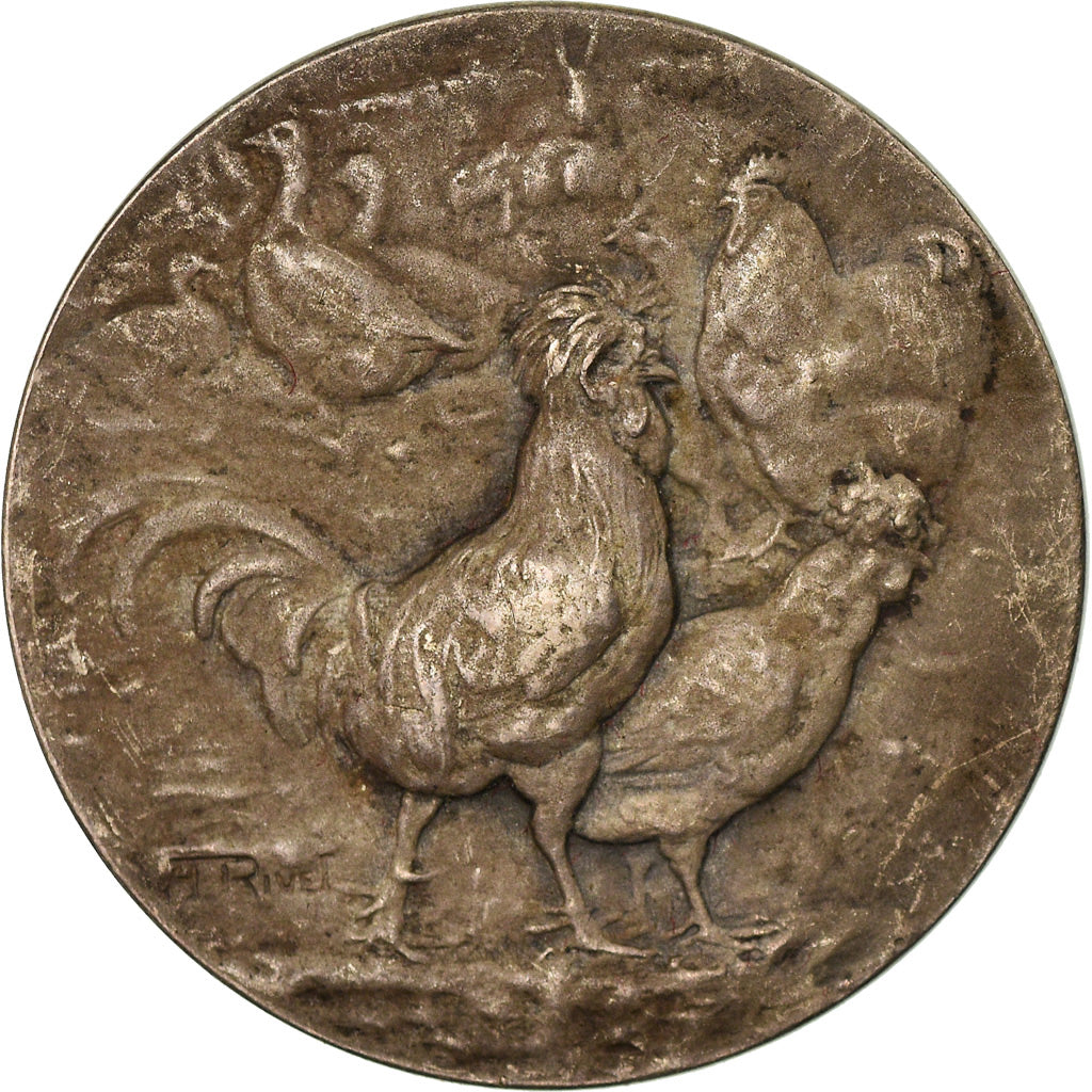 France, Médaille, French Third Republic, Bronze, Rivet, TTB+