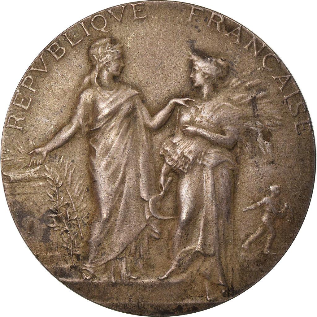 Francja, medal, Trzecia Republika Francuska, 1905, Srebro, Dubois.A, EF(40-45)