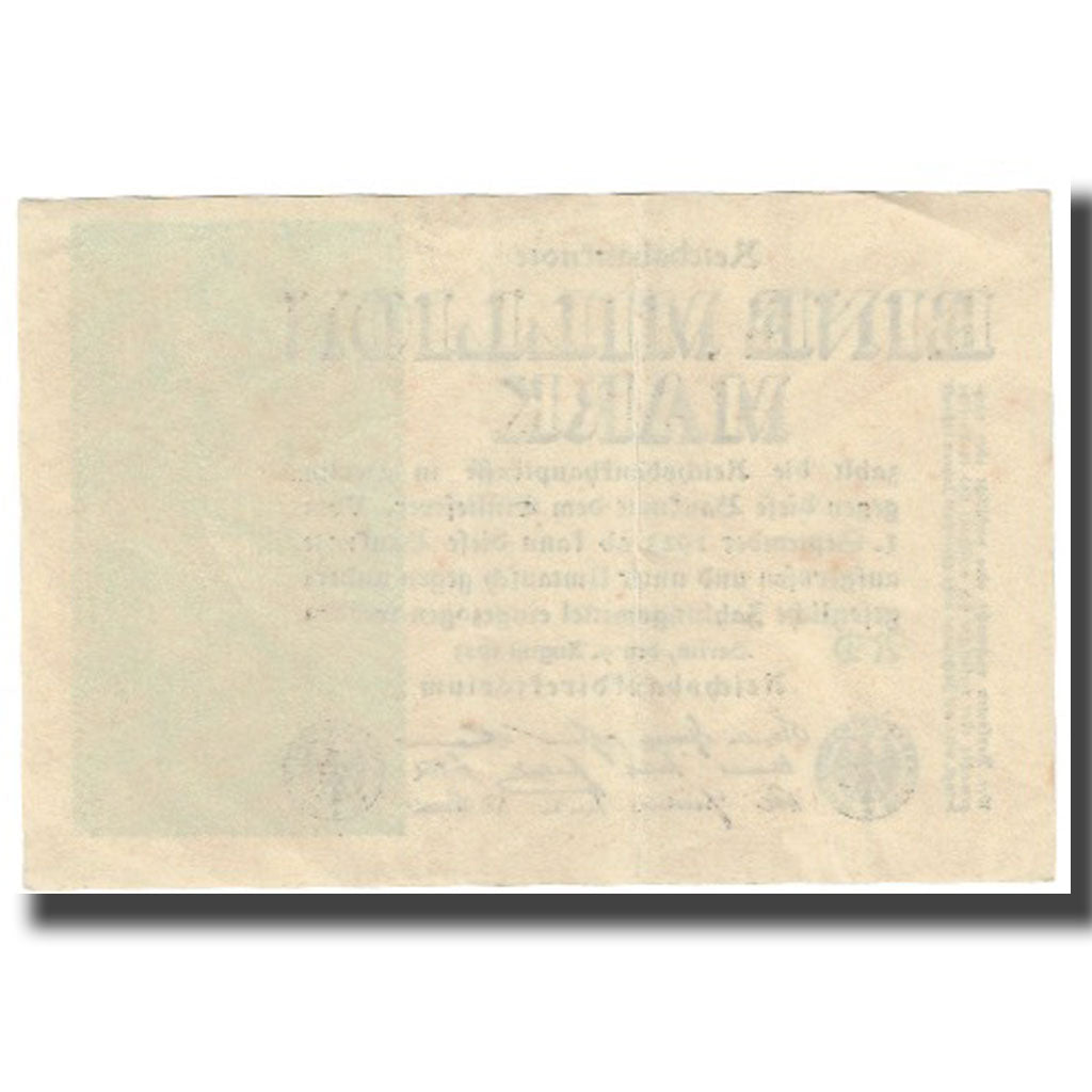 Banknote, Germany, 1 Million Mark, 1923, 1923-08-09, KM:102a, AU(55-58)