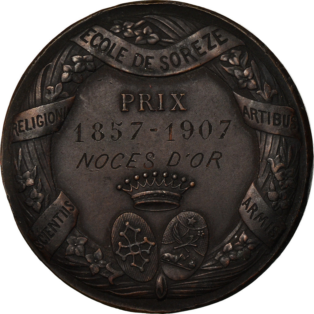 France, Médaille, French Third Republic, 1907, Bronze, Dupuis.D, SUP