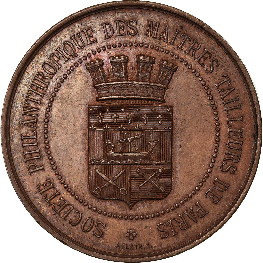 France, Médaille, French Third Republic, Cuivre, SUP