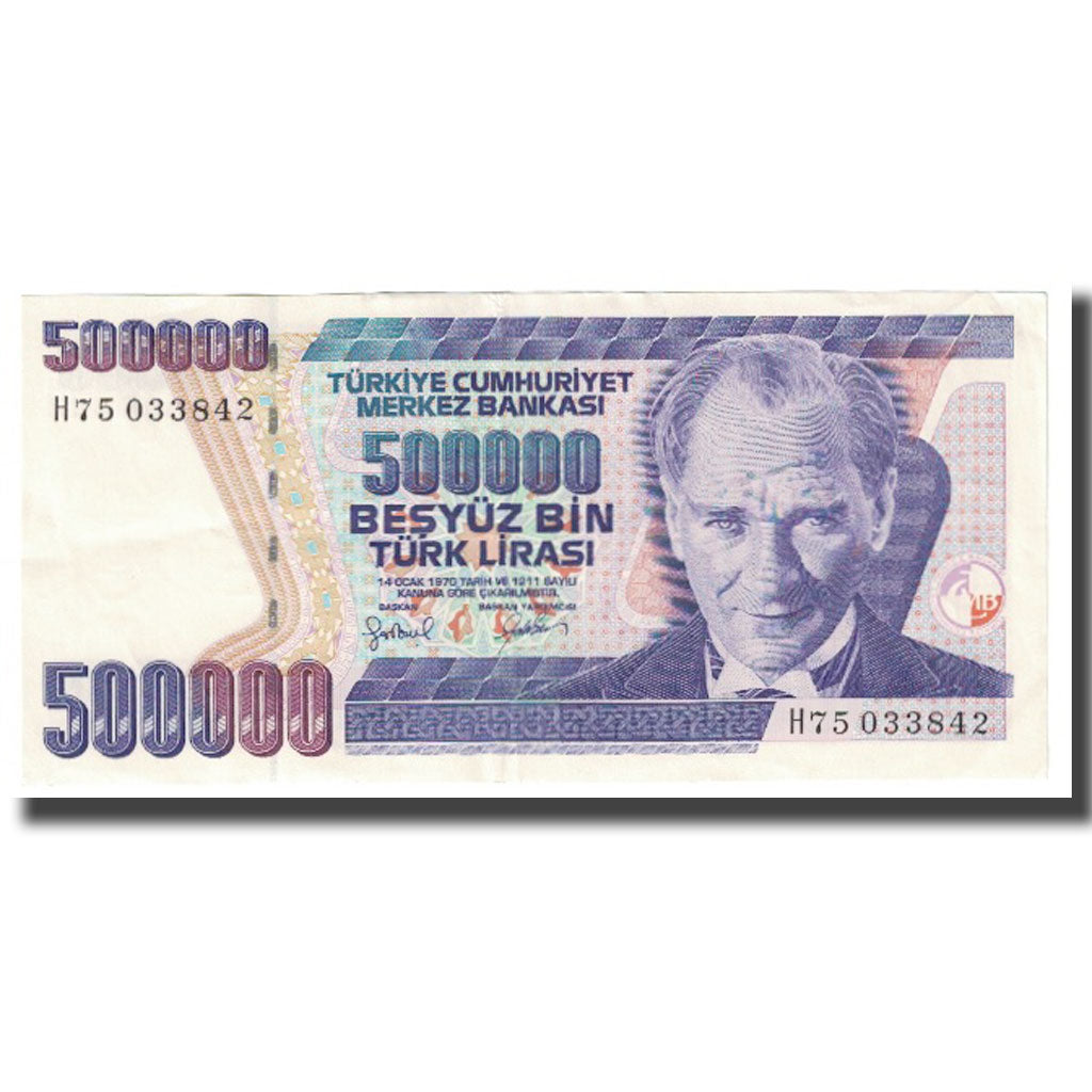 Geldschein, Türkei, 500,000 Lira, 1970, 1970-10-14, KM:212, VZ