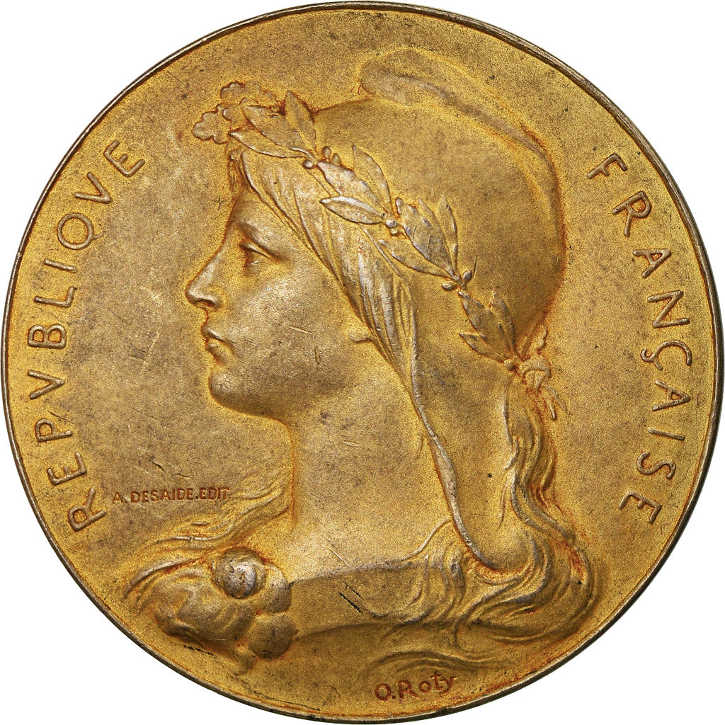 Frankreich, Medaille, French Third Republic, Vermeil, Roty, SS+