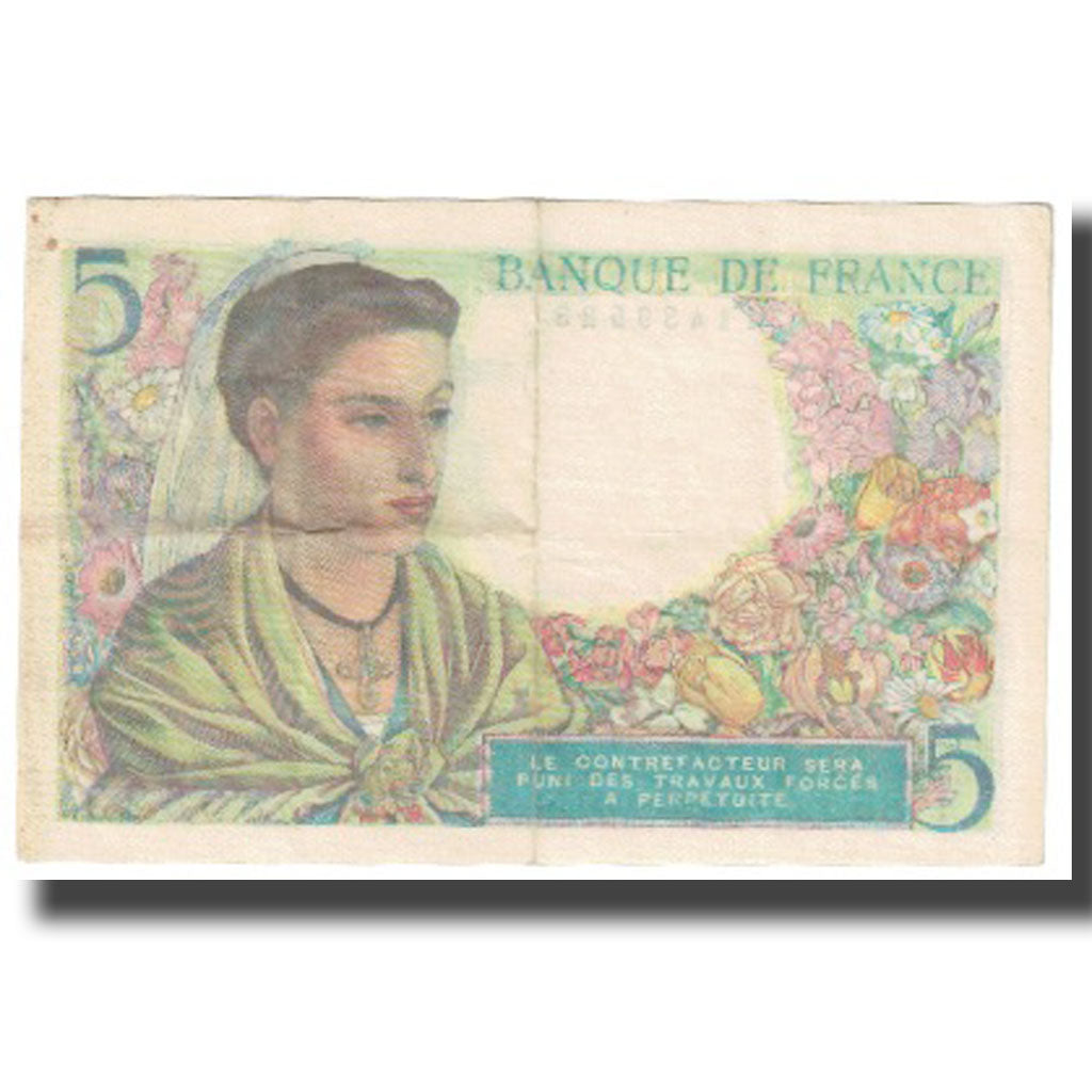 Frankreich, 5 Francs, Berger, 1943, 1943-11-25, VZ, Fayette:5.4, KM:98a