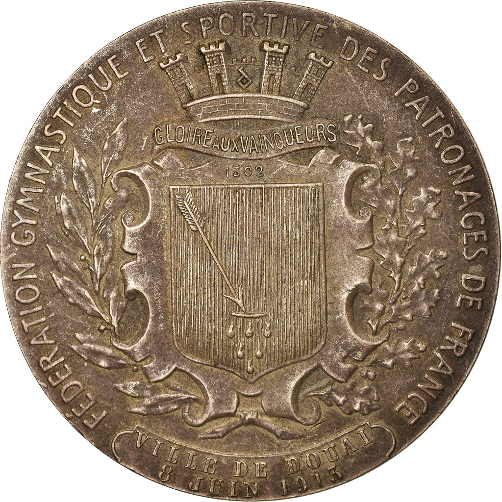 France, Médaille, French Third Republic, 1913, Bronze, TTB+