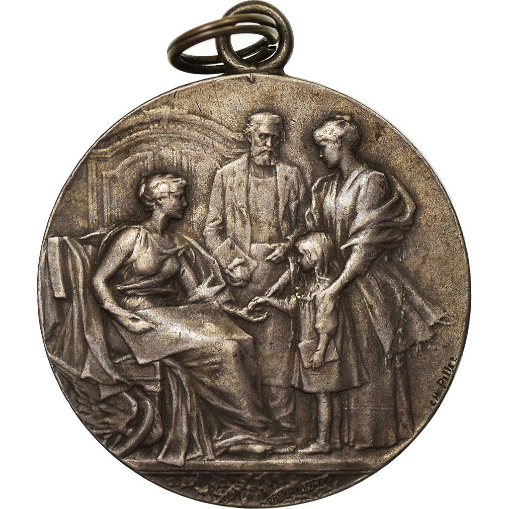 France, Medal, French Third Republic, Silver, Pillet, AU(50-53)