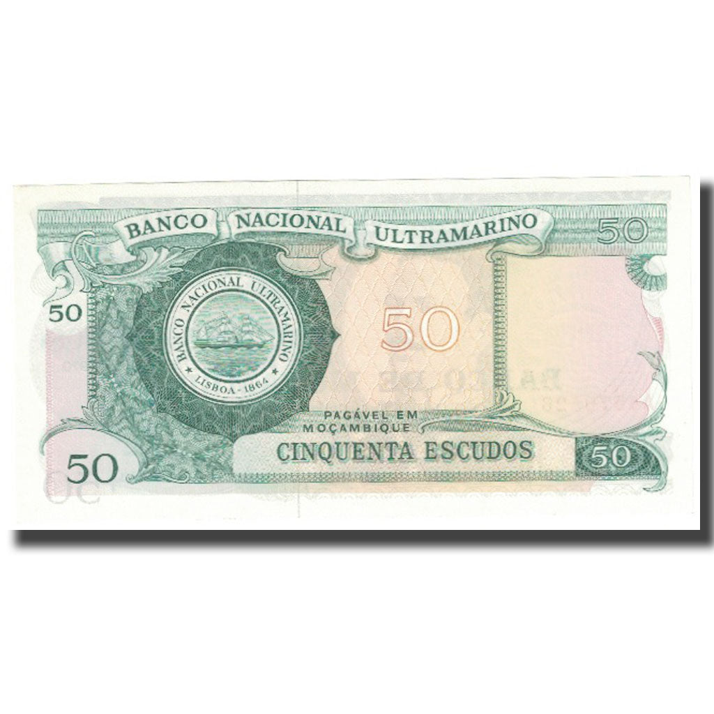 Banknote, Mozambique, 50 Escudos, 1970, 1970-10-27, KM:111, UNC(65-70)