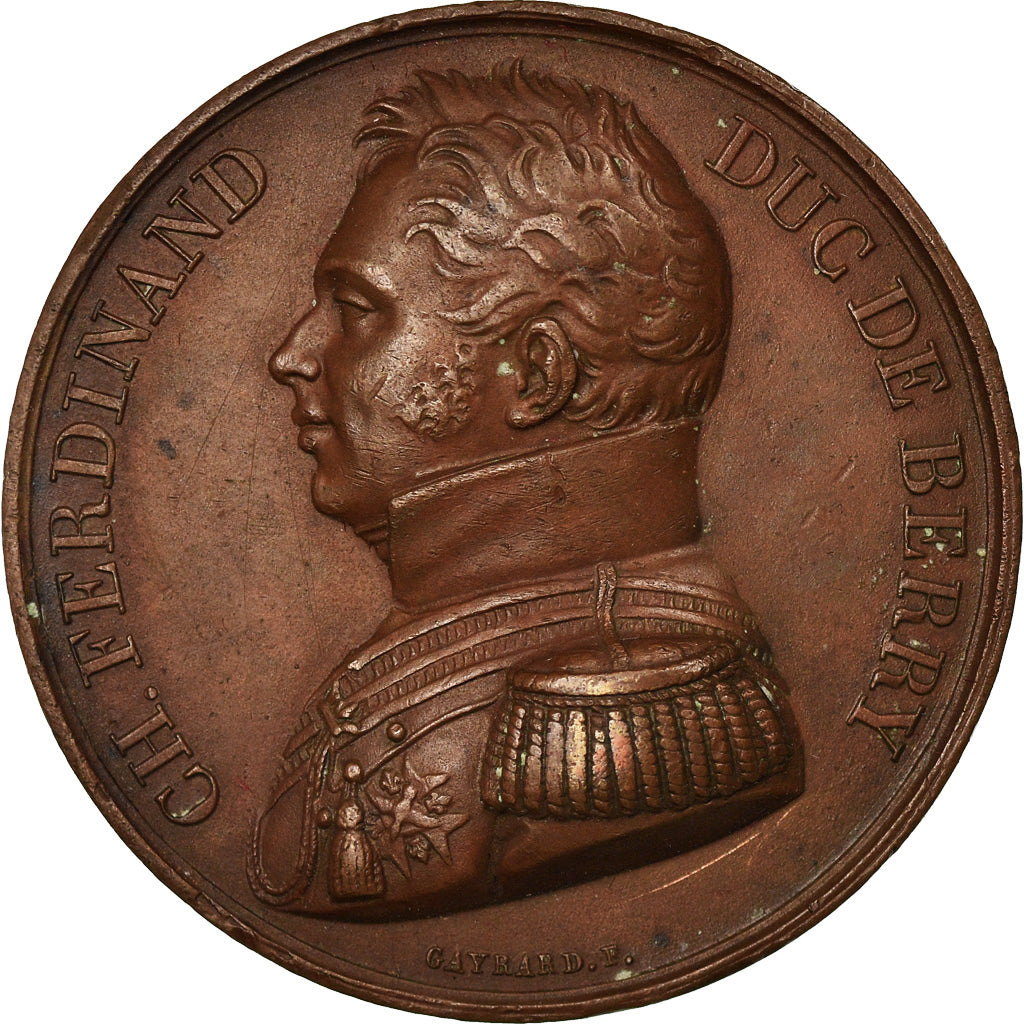 France, Méreau, Louis XVIII, 1820, Bronze, Gayrard, TTB+