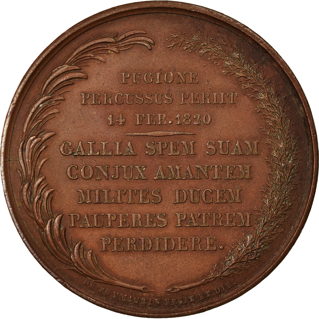 France, Méreau, Louis XVIII, 1820, Bronze, Gayrard, TTB+