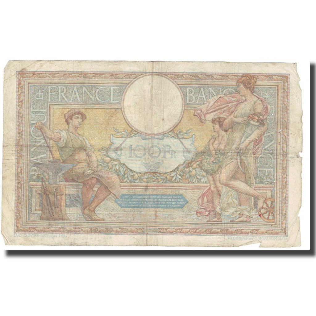 France, 100 Francs, Luc Olivier Merson, 1932, 1932-12-29, VF(20-25)