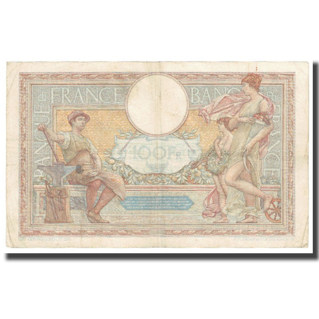 France, 100 Francs, Luc Olivier Merson, 1935, 1935-01-17, VF(20-25)