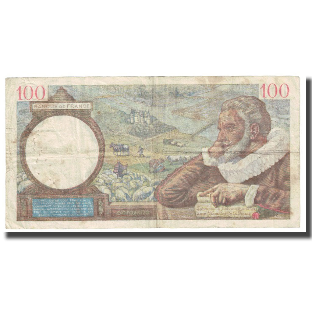Frankrijk, 100 Francs, 1940, 1940-10-24, TTB, Fayette:26.26, KM:94