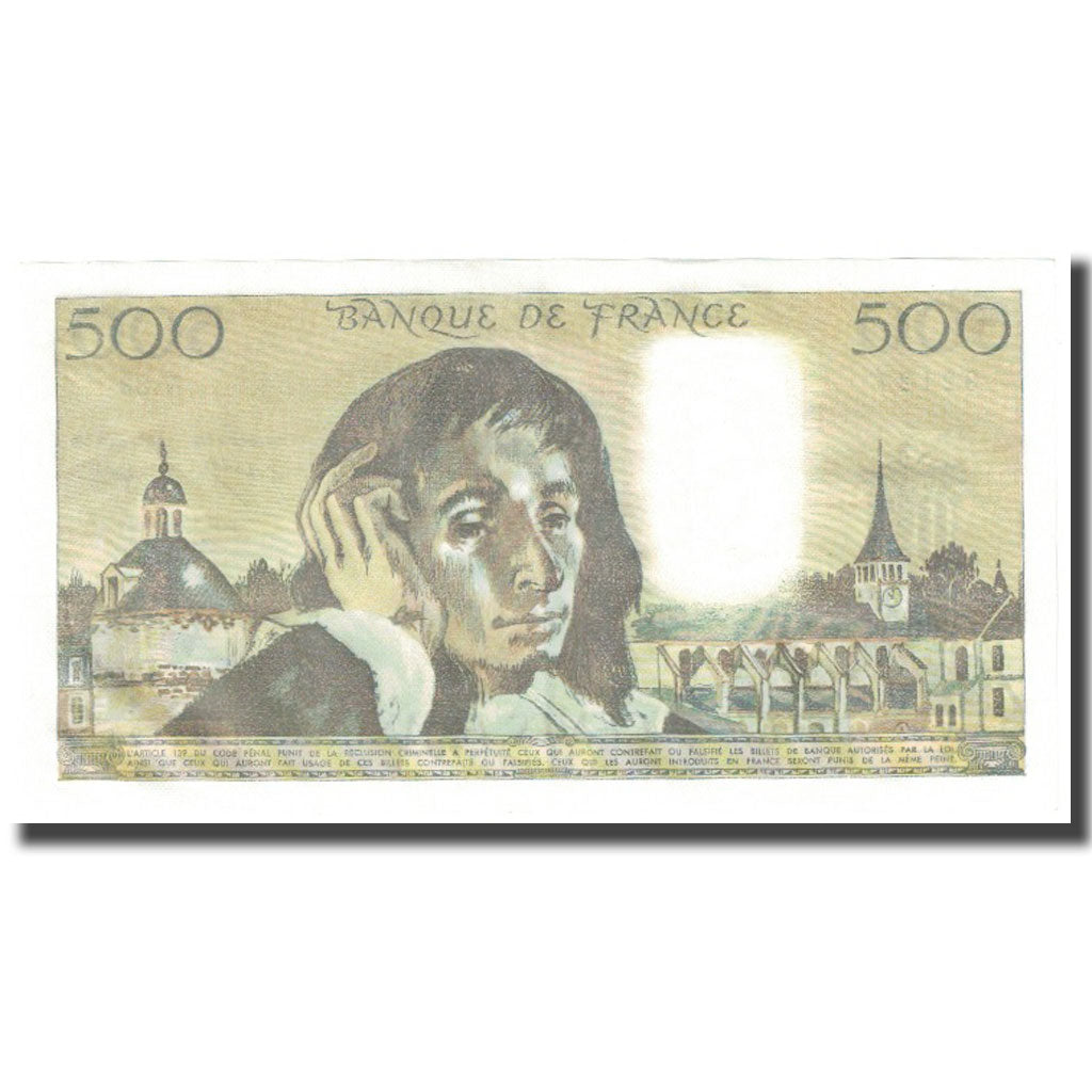 France, 500 Francs, Pascal, 1977, 1977-11-03, UNC(65-70), Fayette:71.17, KM:156d