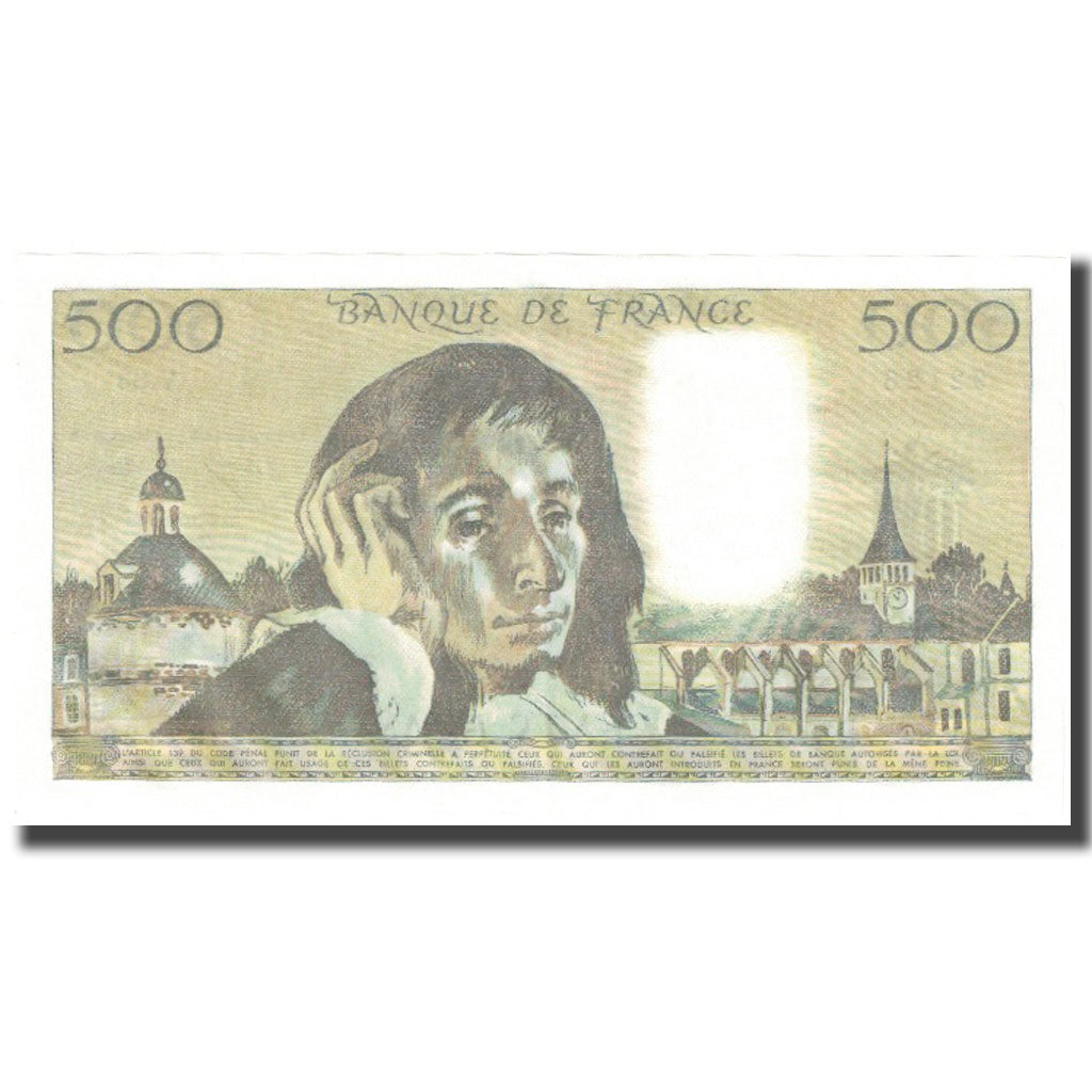 Frankrijk, 500 Francs, Pascal, 1977, 1977-11-03, NIEUW, Fayette:71.17, KM:156d