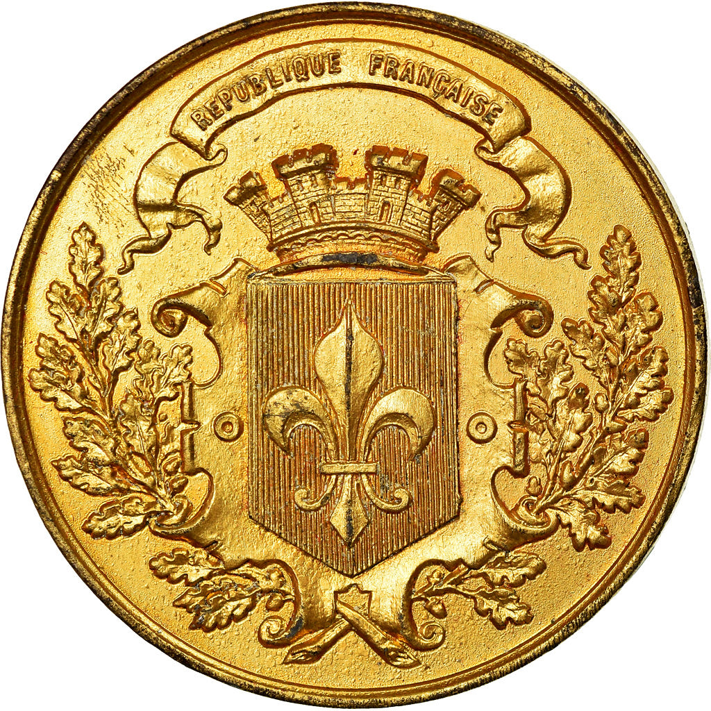 France, Médaille, French Third Republic, 1871, Vermeil, TTB+