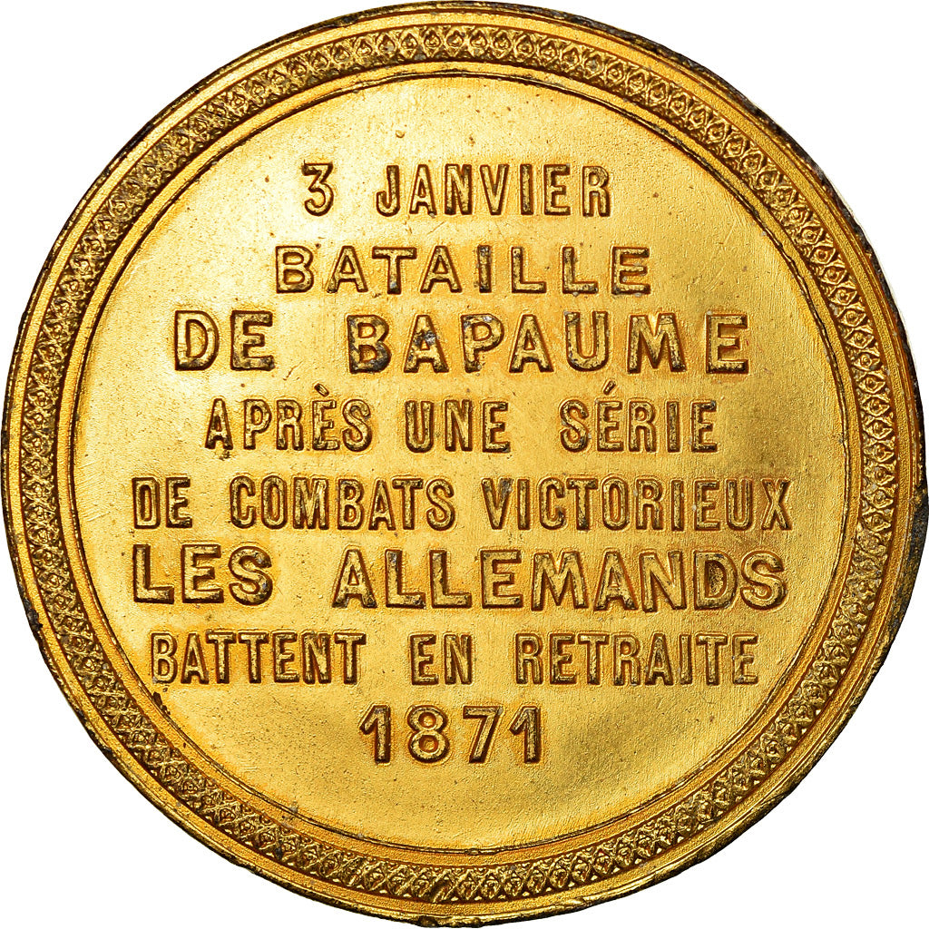 France, Médaille, French Third Republic, 1871, Vermeil, TTB+