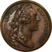 Francia, medaglia, Louis XV, 1757, Bronzo, Duvivier, SPL-, Divo:159