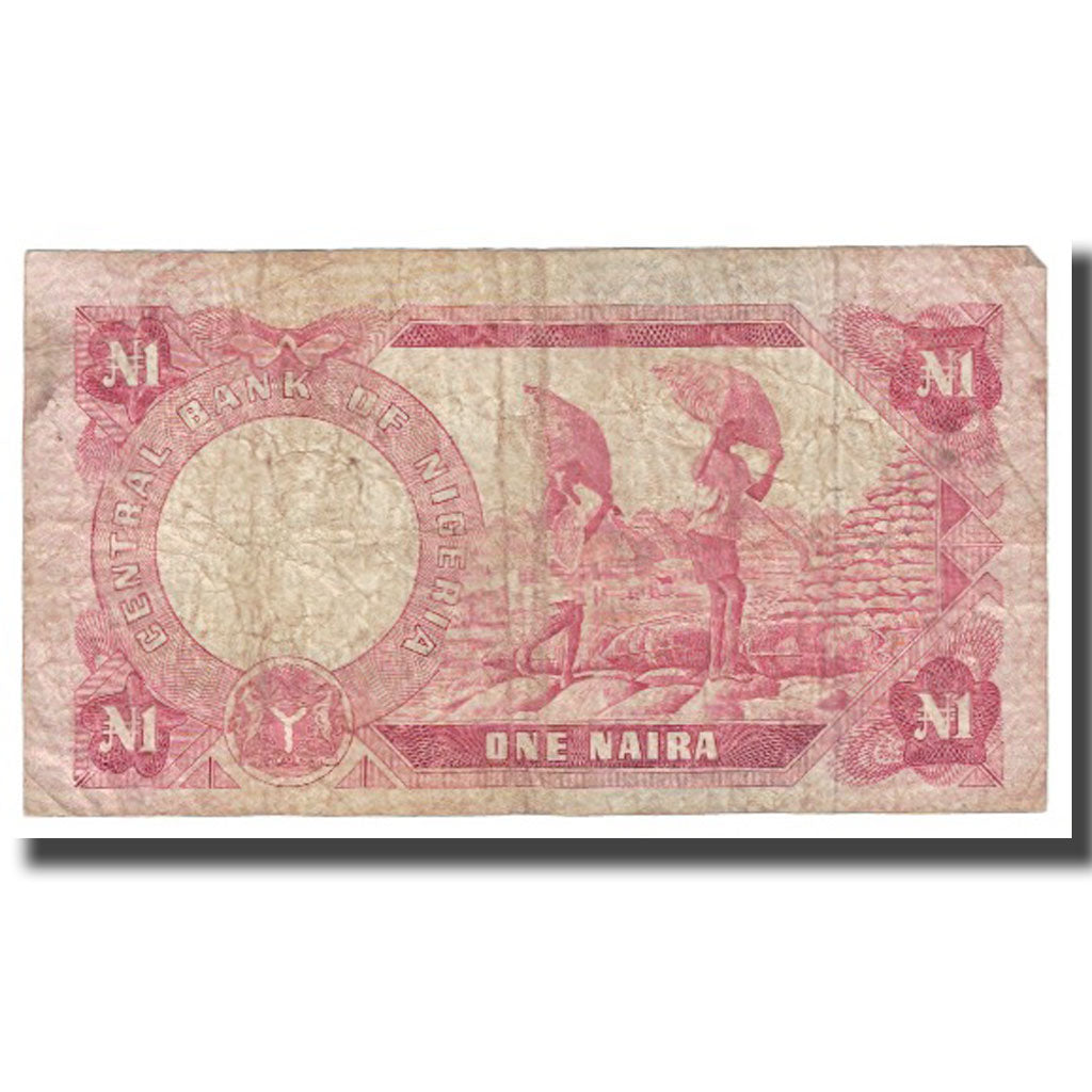 Banknote, Nigeria, 1 Naira, KM:15b, VF(20-25)