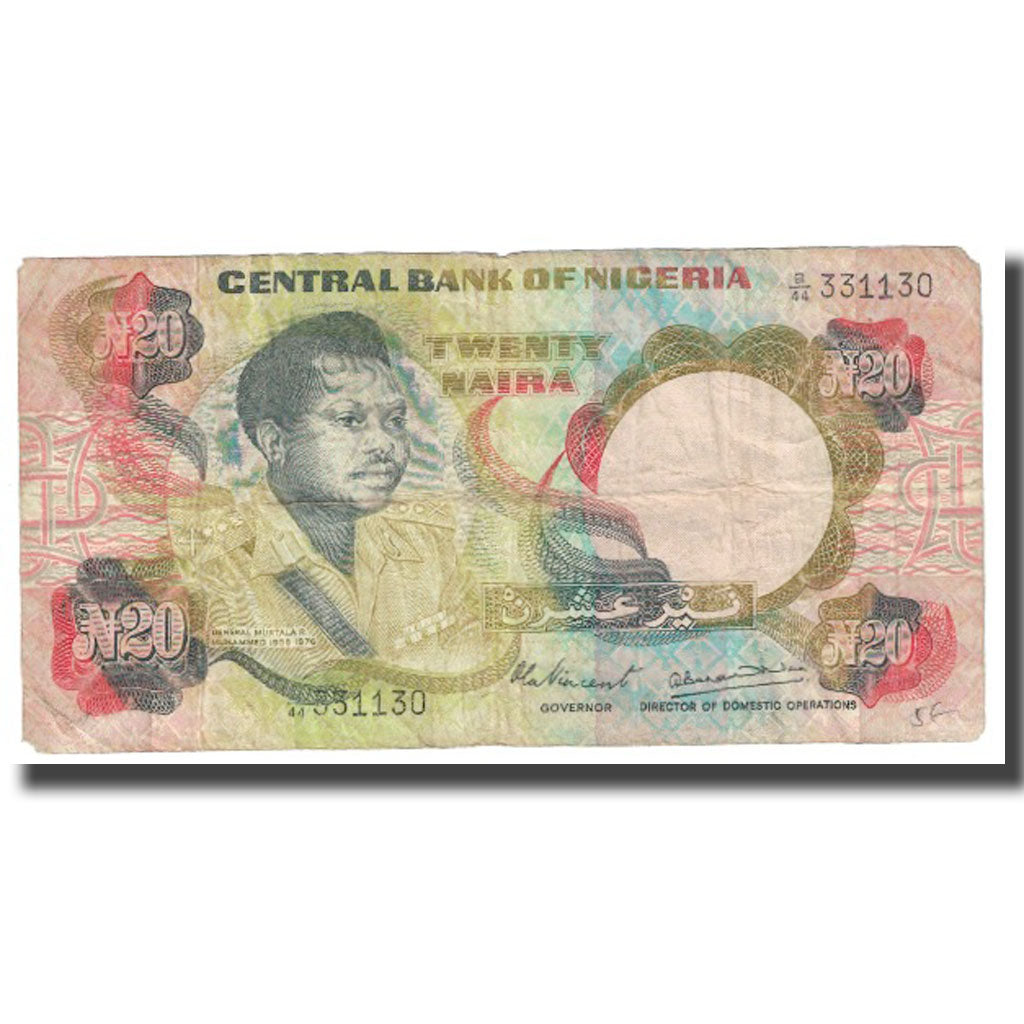 Banknote, Nigeria, 20 Naira, KM:18e, VF(20-25)