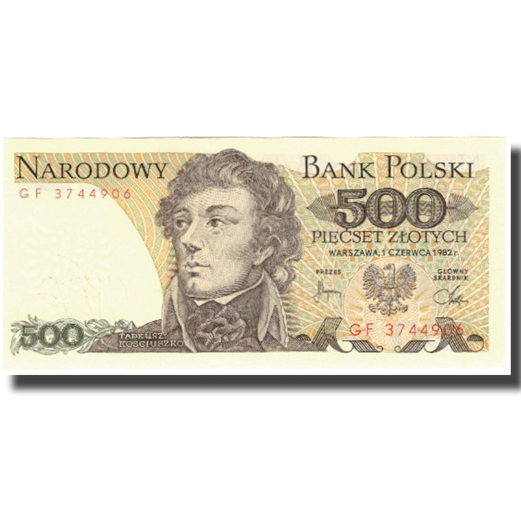 Billete, 500 Zlotych, 1982, Polonia, 1988-12-01, KM:145a, UNC