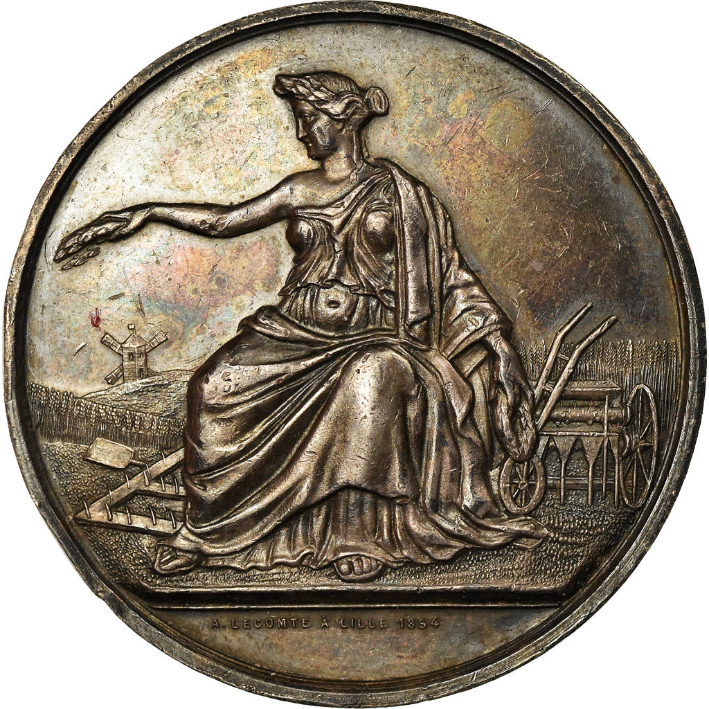 Francia, medalla, Second French Empire, 1853, Plata, EBC