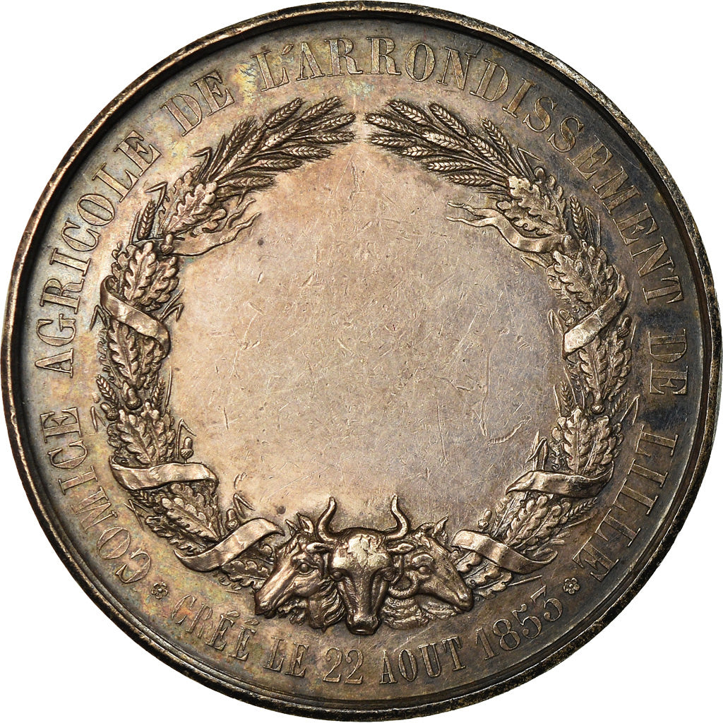 Francia, medalla, Second French Empire, 1853, Plata, EBC