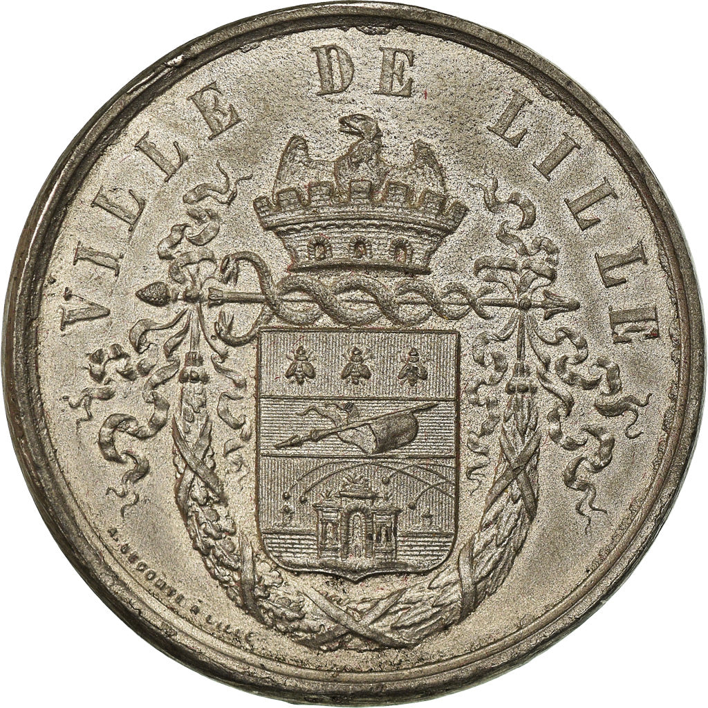 France, Medal, Second French Empire, 1859, Tin, AU(50-53)