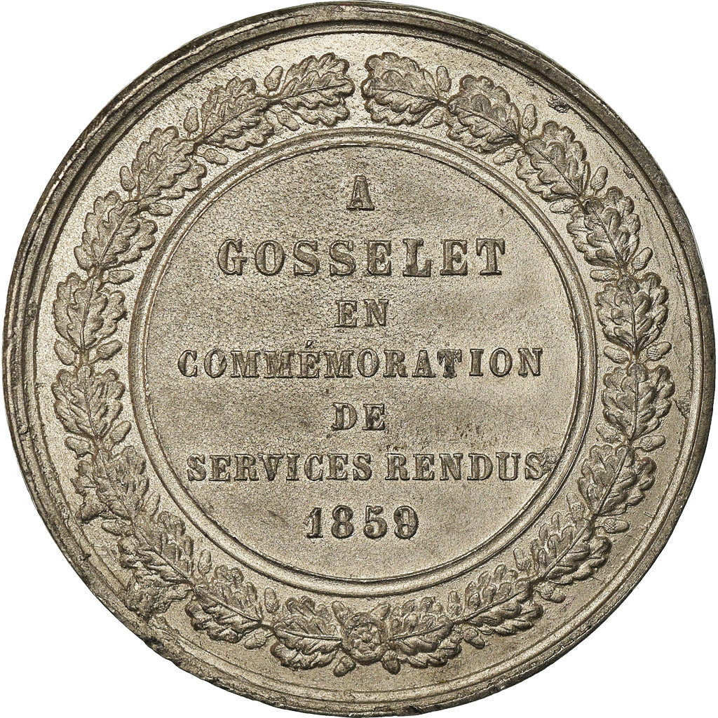 France, Medal, Second French Empire, 1859, Tin, AU(50-53)