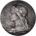 France, Medal, Marianne, République Française, Roty, MS(63), Silvered bronze