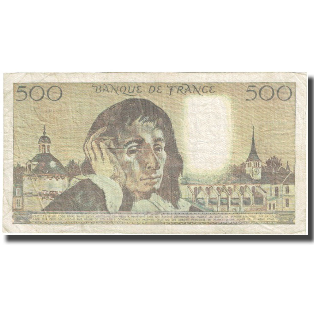 France, 500 Francs, Pascal, 1980, 1980-09-04, TB, Fayette:71.22, KM:156e