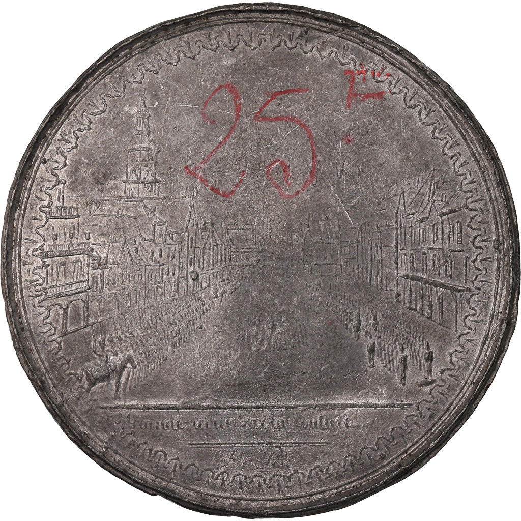 Frankreich, Medaille, French Second Republic, 1848, Zinn, SS+