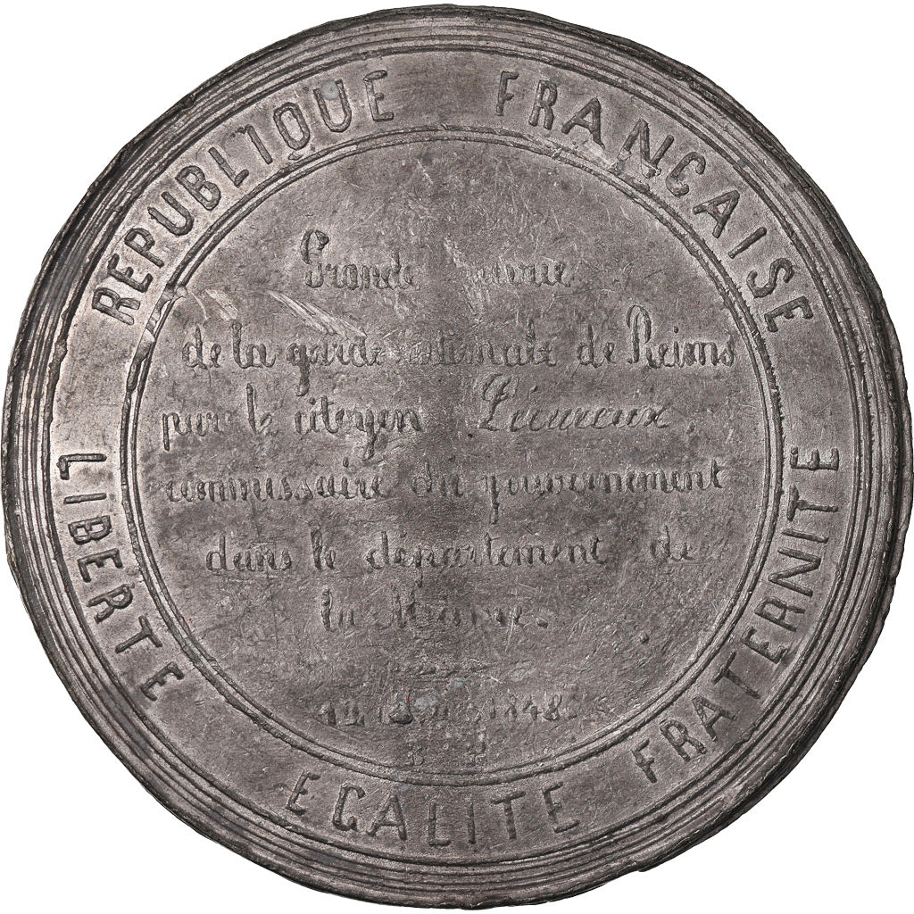 Frankreich, Medaille, French Second Republic, 1848, Zinn, SS+