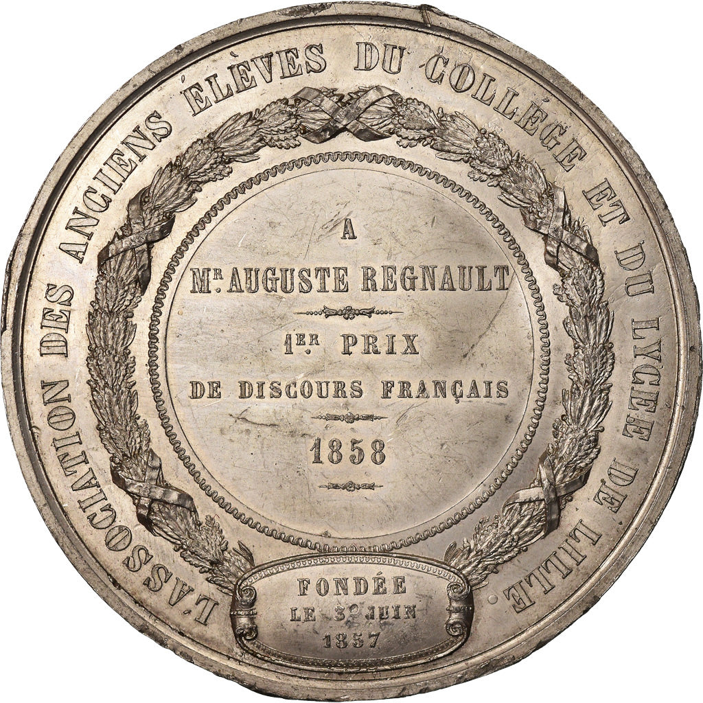Francia, medaglia, Second French Empire, 1858, Stagno, SPL-