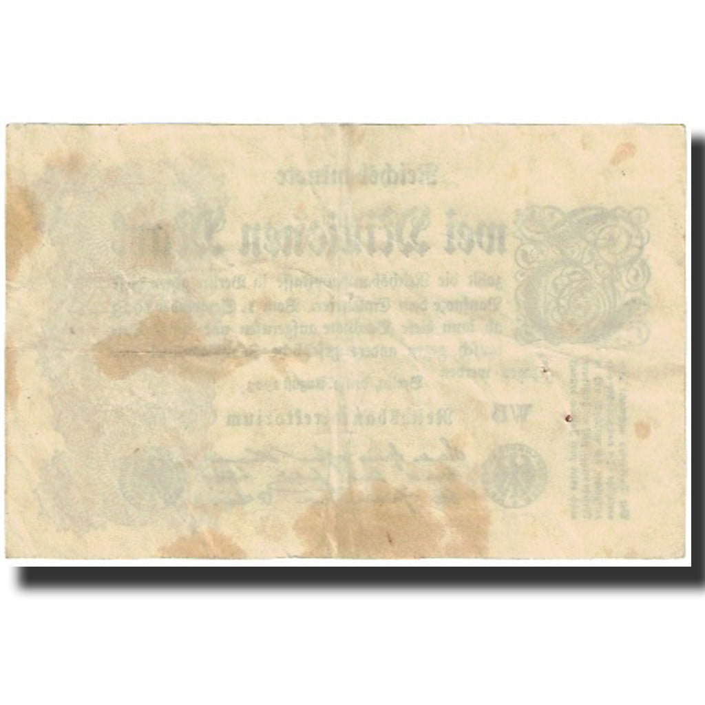 Billet, Allemagne, 2 Millionen Mark, 1923, 1923-08-09, KM:104b, SPL