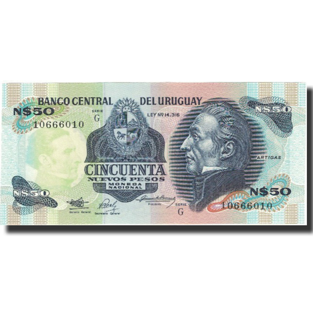 Billet, Uruguay, 50 Nuevos Pesos, Undated (1978-87), KM:61a, NEUF