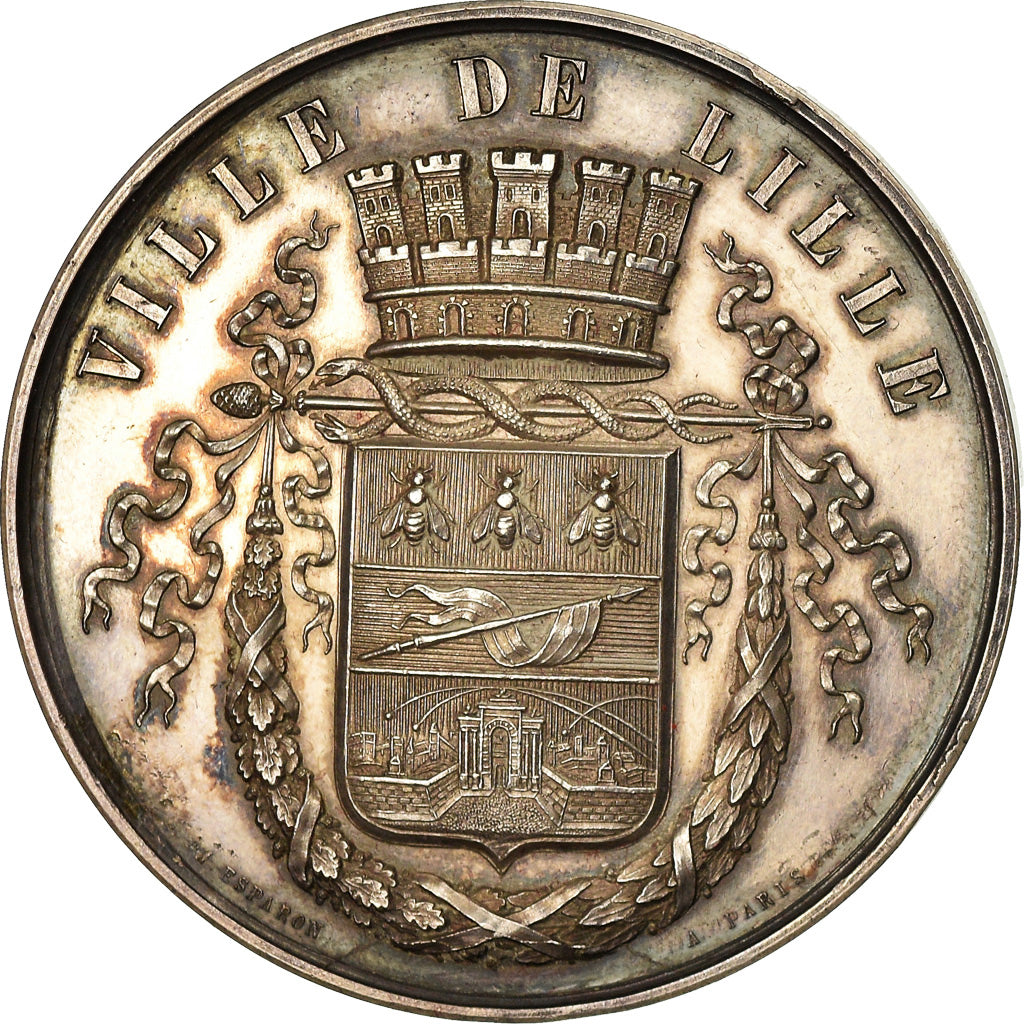 Francja, medal, Trzecia Republika Francuska, Srebro, AU(55-58)