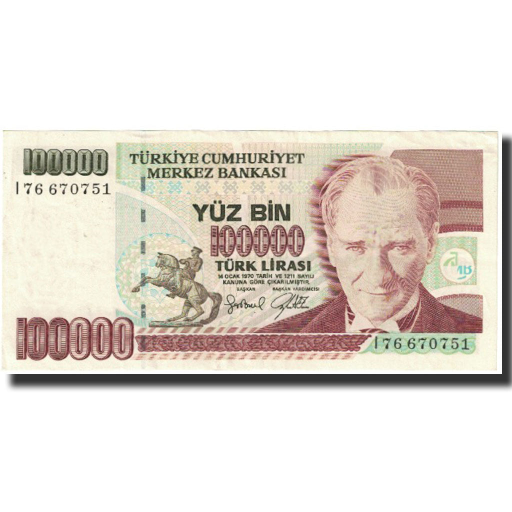 Geldschein, Türkei, 100,000 Lira, 1970, 1970-01-14, KM:205, UNZ