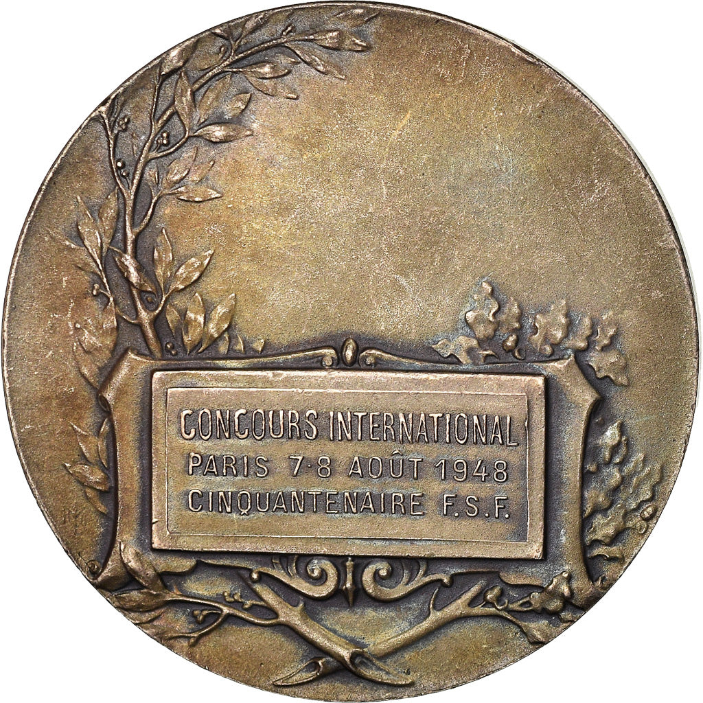 France, Médaille, French Fourth Republic, 1948, Bronze, TTB+