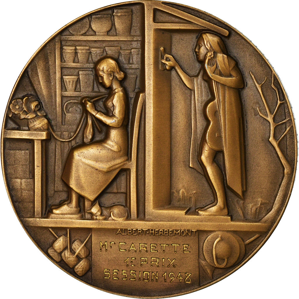 France, Médaille, French Fourth Republic, 1948, Bronze, TB+