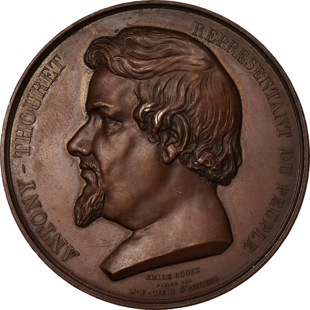 France, Medal, French Second Republic, 1851, Copper, AU(55-58)