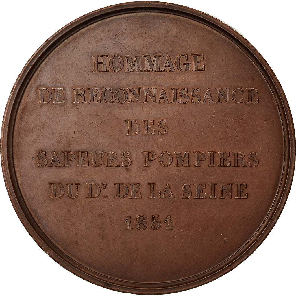 France, Medal, French Second Republic, 1851, Copper, AU(55-58)