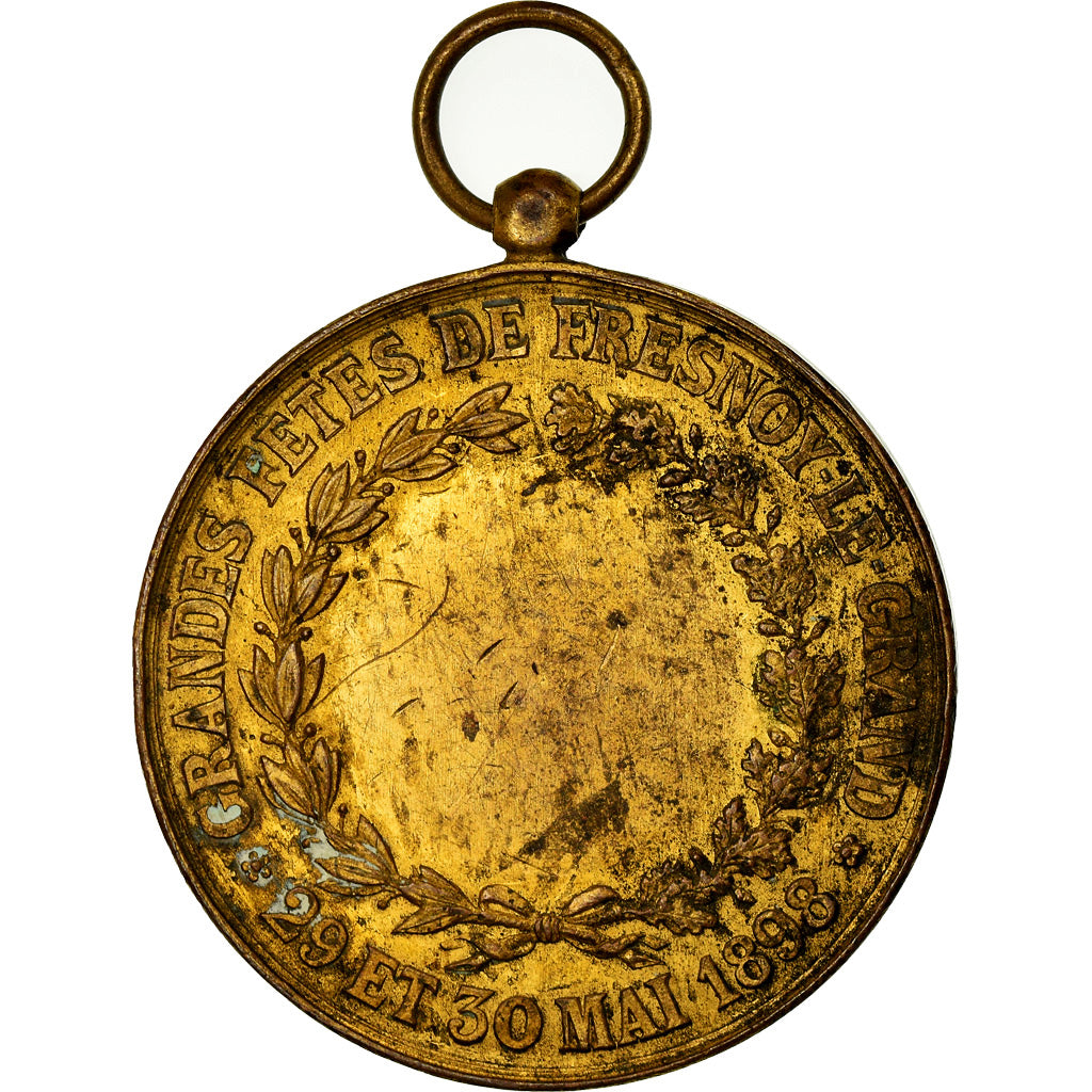 France, Médaille, French Third Republic, 1898, Bronze, TB+