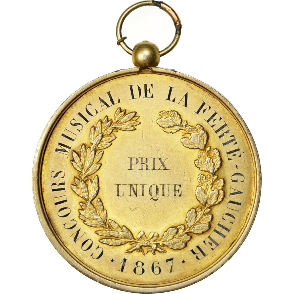 Frankreich, Medaille, Second French Empire, 1867, Vermeil, Desaide, SS+