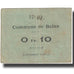 Banconote, Pirot:08-322, BB, Balan, 10 Centimes, Francia