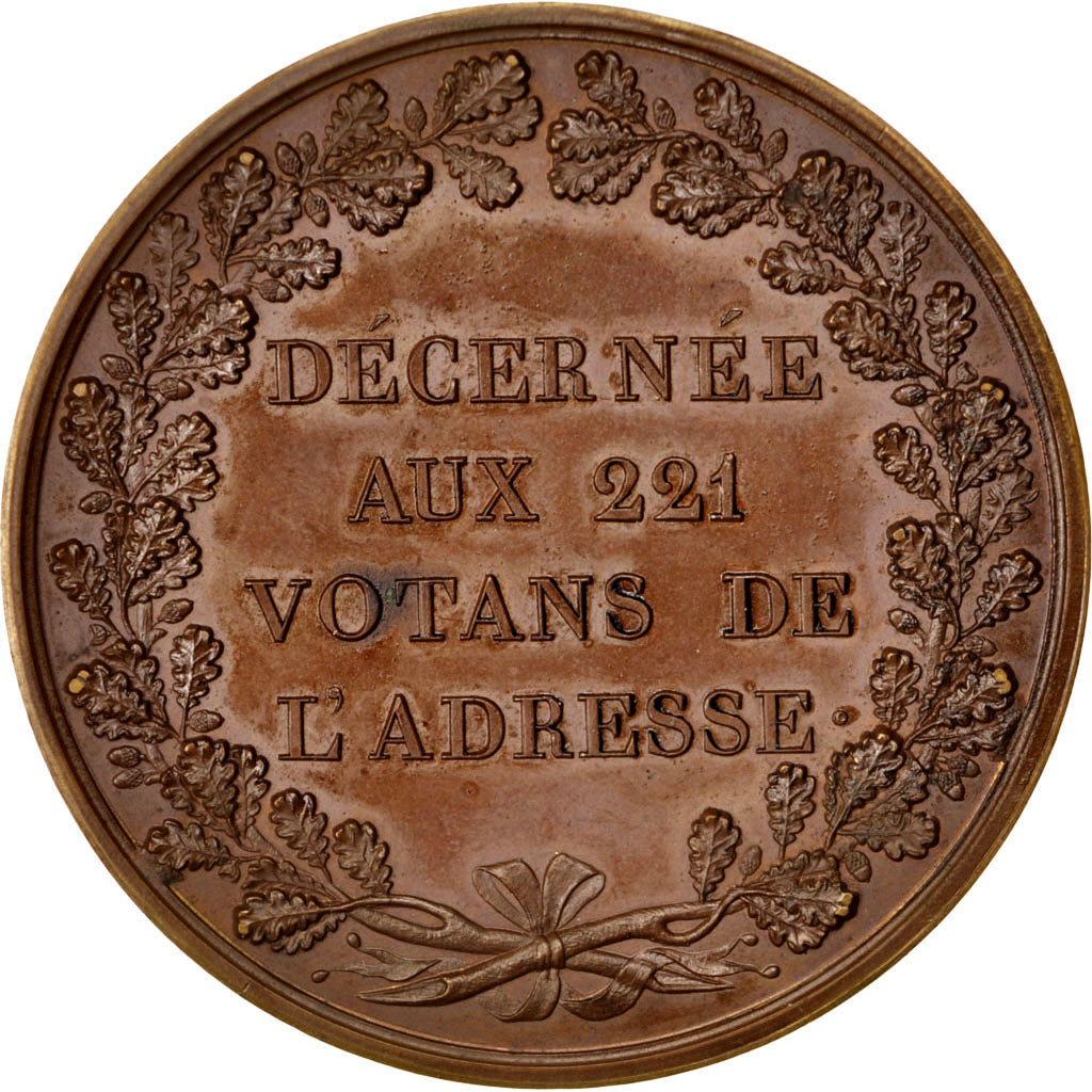 France, Médaille, Charles X, 1830, Bronze, SUP