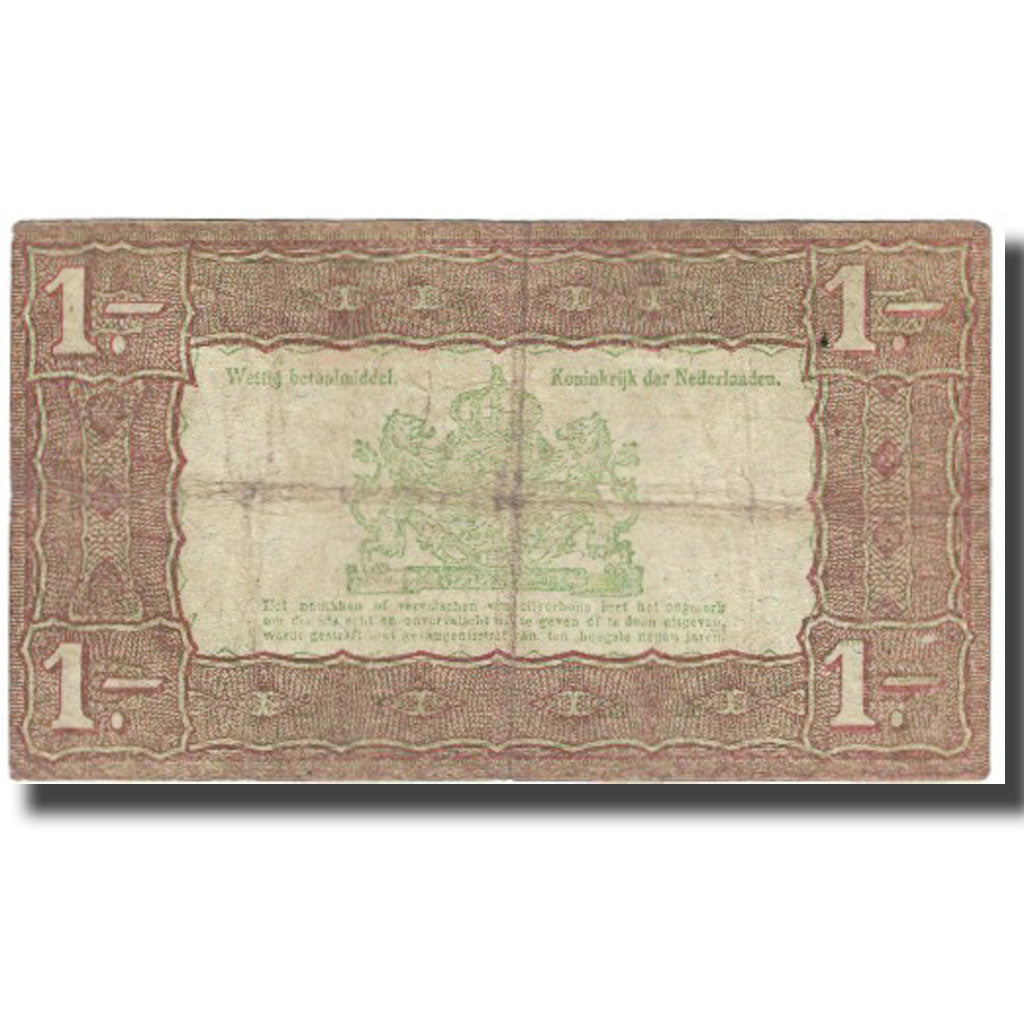 Banknote, Netherlands, 1 Gulden, 1938, 1938-10-01, KM:61, VG(8-10)