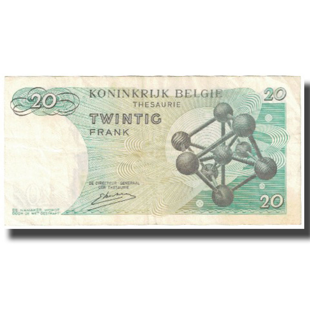 Banknote, Belgium, 20 Francs, 1964, 1964-06-15, KM:138, EF(40-45)